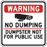 No Dumping at Fire Station